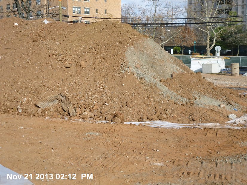 Segregated Soil Stockpile 2 at Northeast Corner of Site